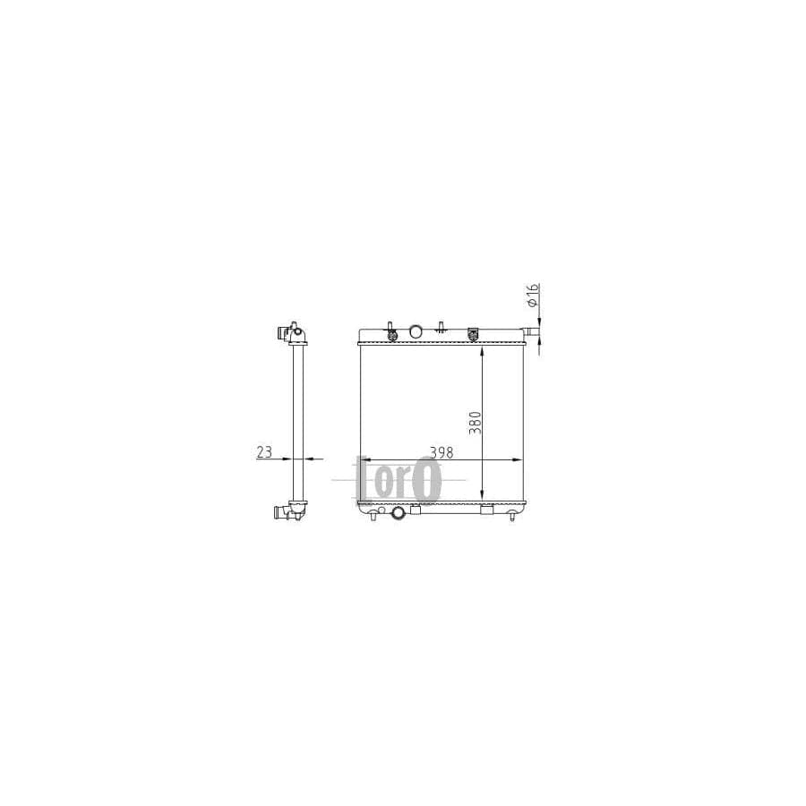 Abakus 0090170057 Engine Radiator