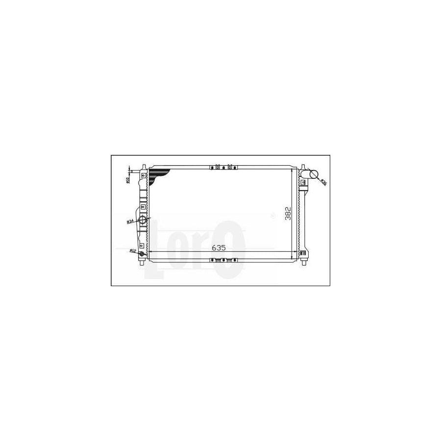 Abakus 0110170001 Engine Radiator for Daewoo Lanos
