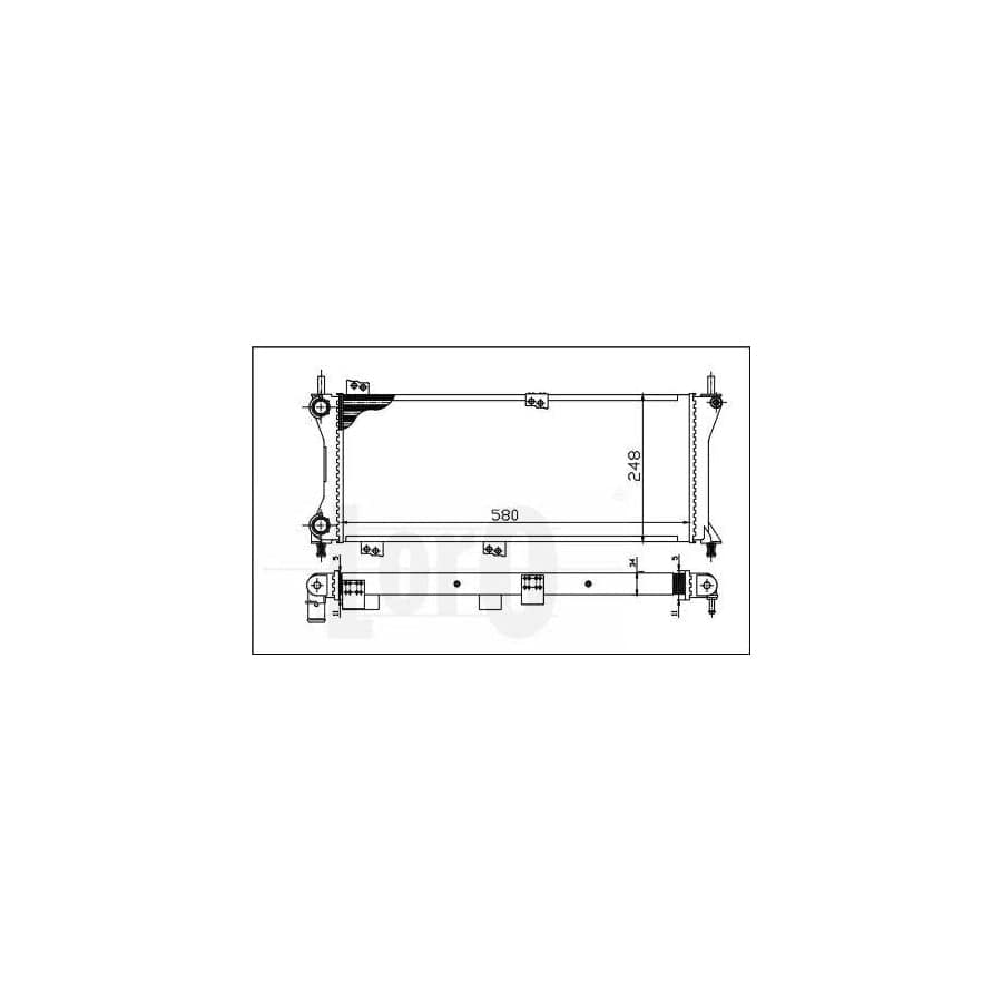 Abakus 0160170045 Engine Radiator for Fiat Panda I Hatchback (141)