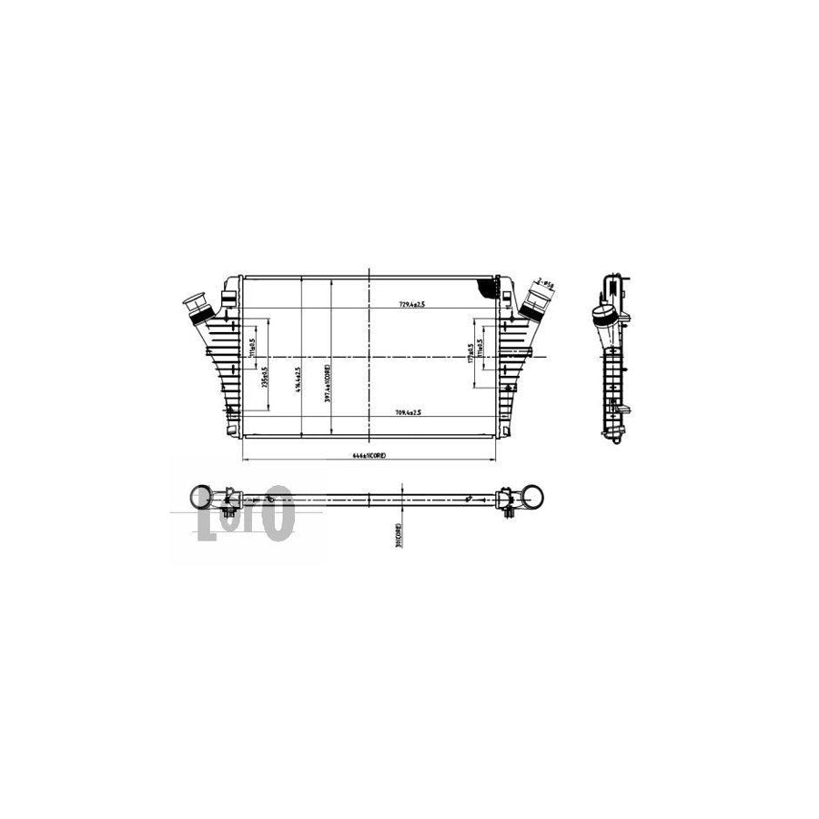 Abakus 0370180007 Intercooler