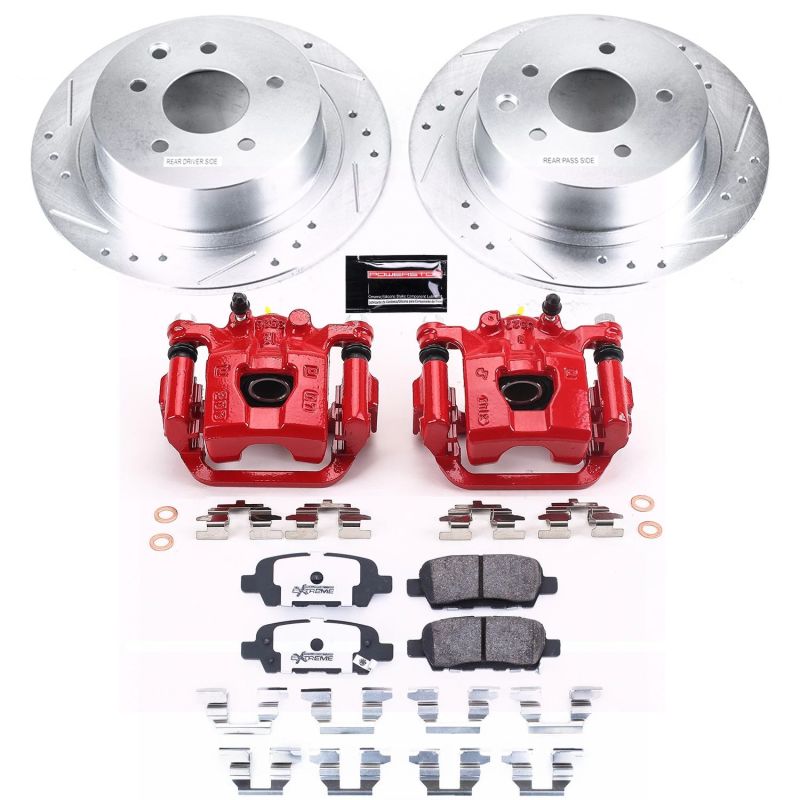 PowerStop Power Stop 07-10 Nissan Sentra Rear Z26 Street Warrior Brake Kit w/Calipers