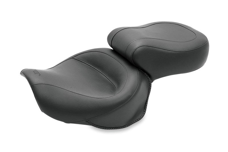 Mustang Motorcycle Mustang 06-17 Harley Dyna Wide Touring 1PC Seat - Black
