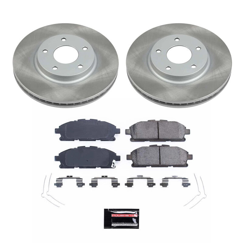 PowerStop Power Stop 11-17 Nissan Quest Front Semi-Coated Rotor Kit