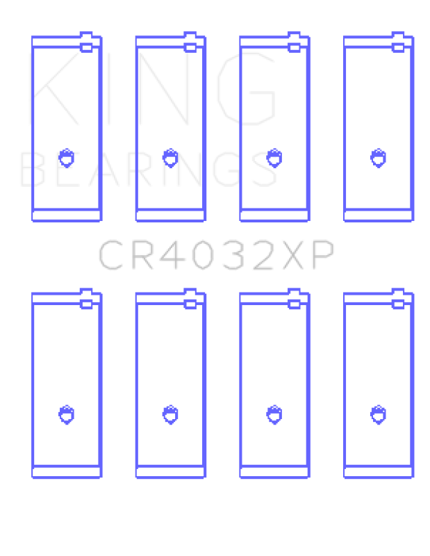 King Engine Bearings Toyota 4AGE 4AGZE 16V 1.6L Performance Rod Bearing Set - Size STD