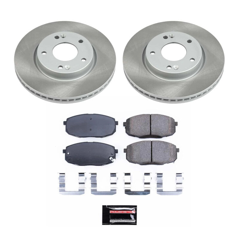 PowerStop Power Stop 09-12 Hyundai Elantra Front Semi-Coated Rotor Kit