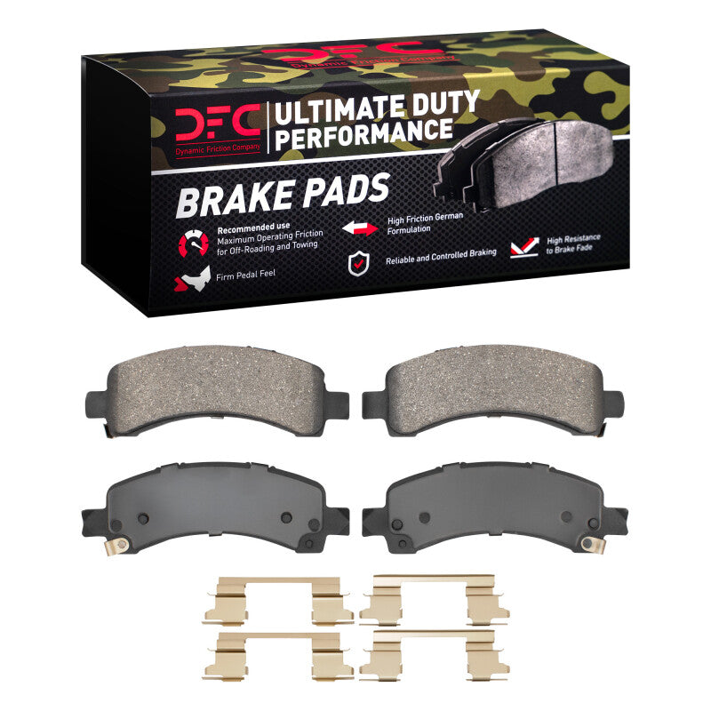 DFC 02-14 Cadillac Escalade Rear Ultimate Duty Performance Brake Pads and Hardware Kit