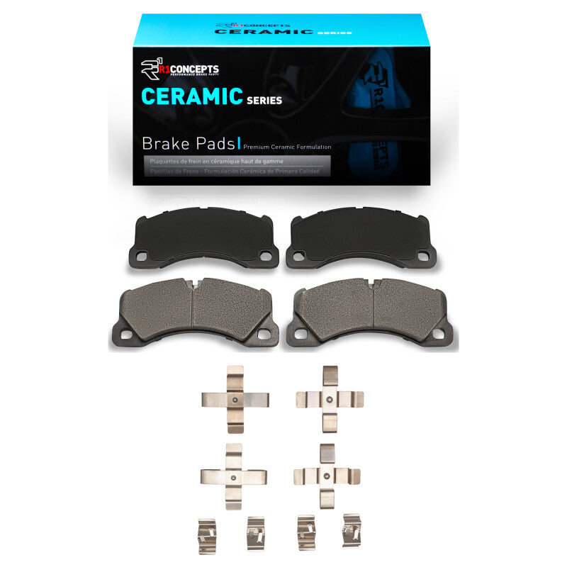 R1 Concepts R1 2008-2025 Audi RS e-Tron GT Performance Front R1 Ceramic Pads & Hardware Kit