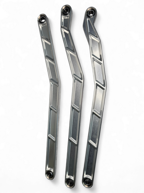 Elektric Off Road Elektric Offroad 2017+ Can-Am X3 Maverick High Clearance Radius Rods In Clear Finish For 72In