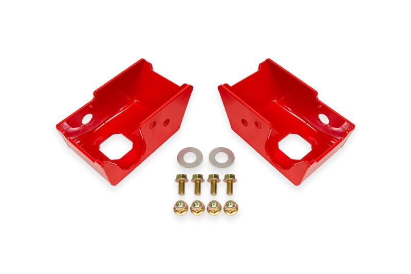 BMR Suspension BMR 2021+ Ford Bronco (Exc. Bronco Sport) Rear Shock Mount Skid Plates - Red