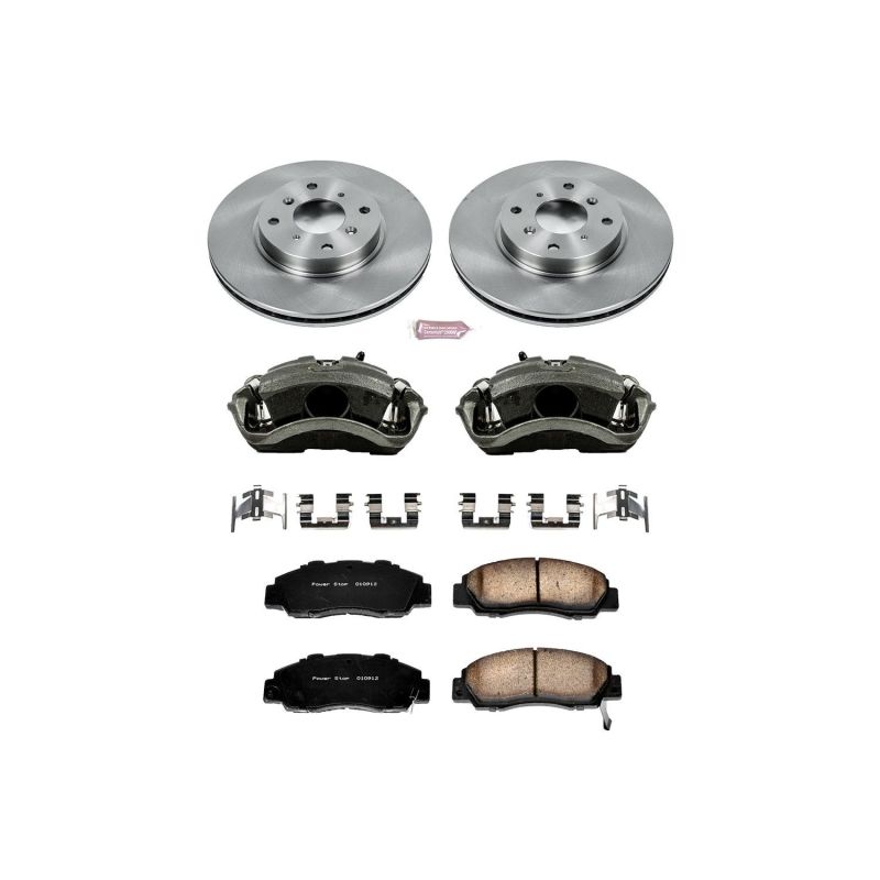 PowerStop Power Stop 93-96 Honda Prelude Front Autospecialty Brake Kit w/Calipers