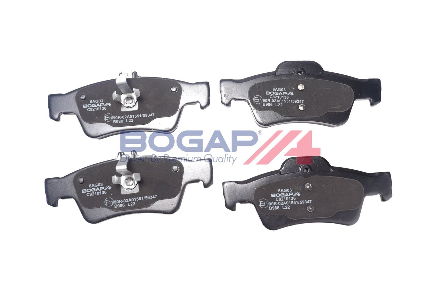 BOGAP C8210136 Brake Pad Set, Disc Brake