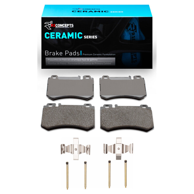 R1 Concepts R1 07-13 Mercedes-Benz S600 Rear Ceramic Pads & Hardware Kit