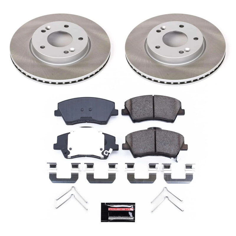 PowerStop Power Stop 17-20 Hyundai Elantra Front Semi-Coated Rotor Kit