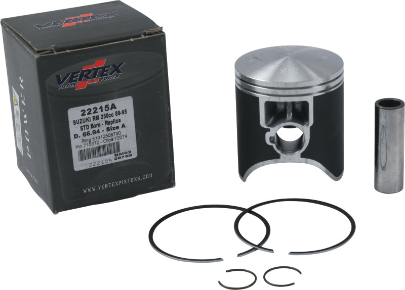 Vertex Pistons Vertex Piston 89-95 Suzuki RM 250 250cc Cast Replica Piston Kit