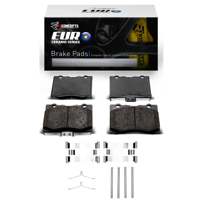 R1 Concepts R1 05-12 Acura Rl Front Euro Ceramic Brake Pads and Hardware Kit