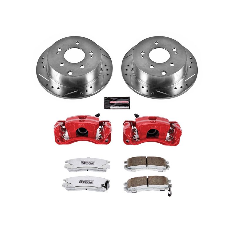 PowerStop Power Stop 06-12 Mitsubishi Eclipse Rear Z26 Street Warrior Brake Kit w/Calipers