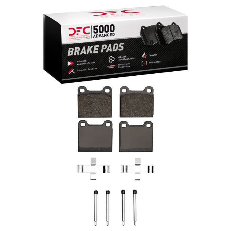 DFC 63-65 Porsche 356 Front 5000 Advanced Low Metallic Brake Pads and Hardware Kit