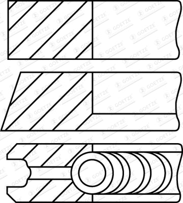 GOETZE 08-145108-00 Piston Ring Kit