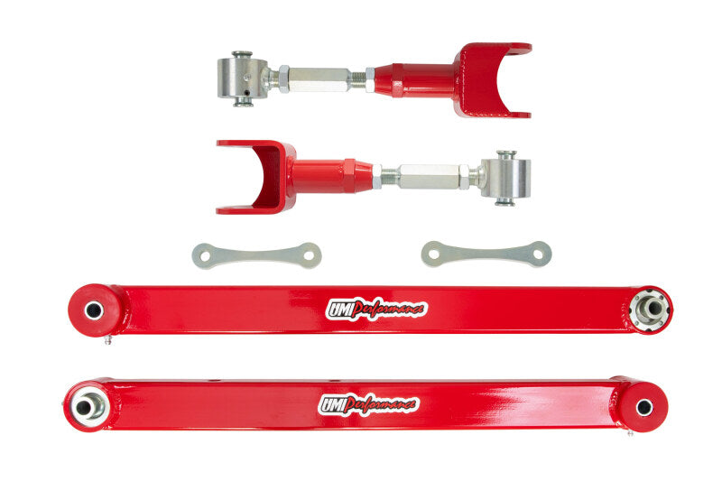UMI Performance UMI 78-96 GM B-Body Trailing Arm Kit - Red