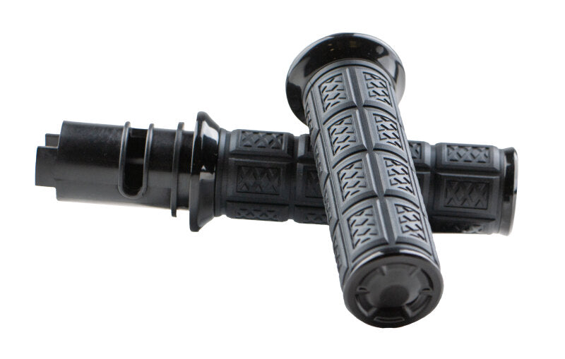 Kuryakyn Enygma Grips 24 and Up Touring 25 and Up Softails Throttle-By-Wire Black