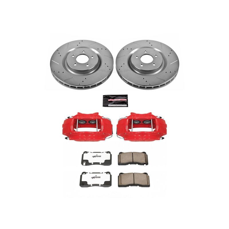 PowerStop Power Stop 07-14 Ford Mustang Front Z26 Street Kit w/Cals
