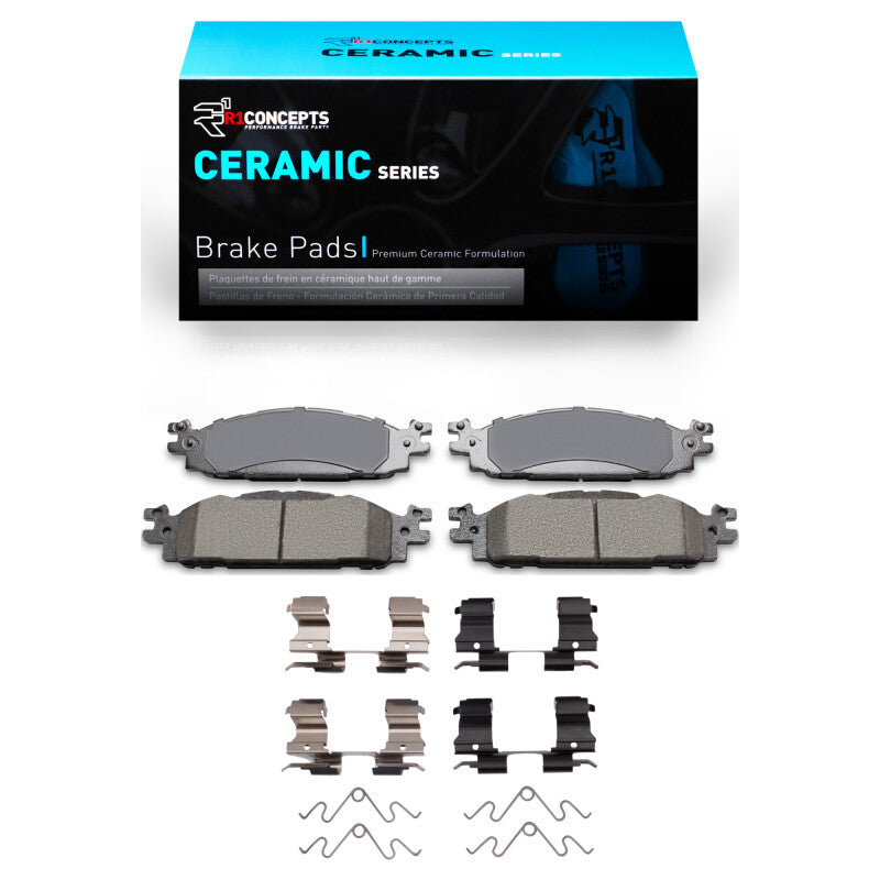 R1 Concepts R1 09-19 Ford Explorer Front Ceramic Brake Pads & Hardware Kit