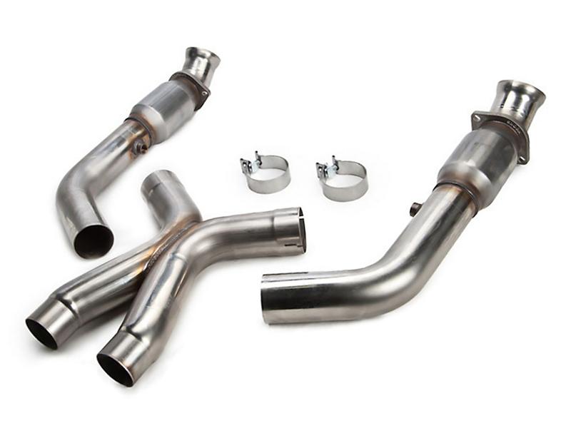 Kooks Headers Kooks 05-10 Ford Mustang GT 4.6L 3V Auto/Manual 2 1/2in x 2 1/2in OEM Cat X Pipe Kooks HDR Req