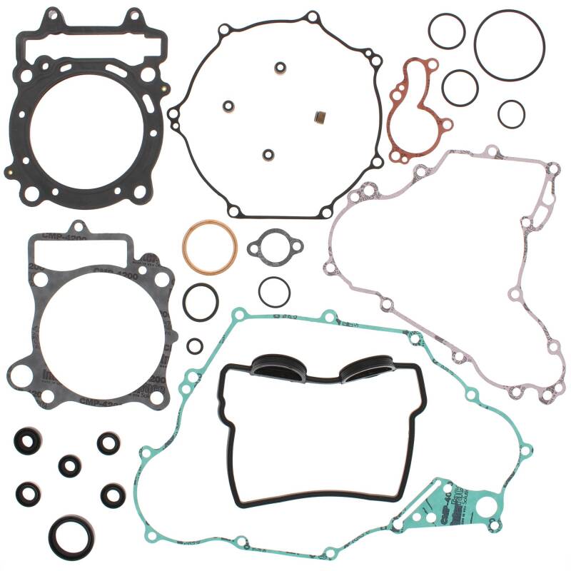 Vertex Pistons Vertex Gaskets 08-14 Kawasaki KFX450R Complete Gasket Kit w/ Oil Seals