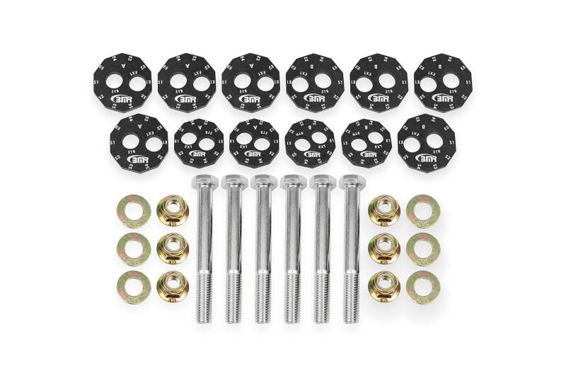 BMR Suspension BMR 06-13 Chevrolet Corvette C6 Z06 / 09-13 ZR1 Camber Bolt Kit - Black Anodized
