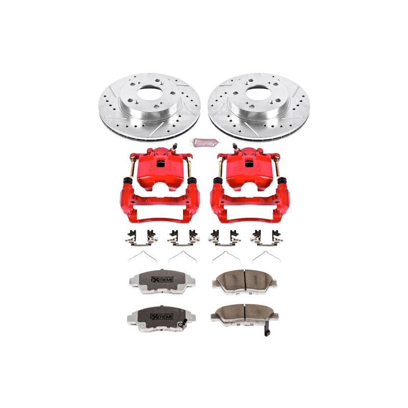 PowerStop Power Stop 06-11 Honda Civic Front Z26 Street Warrior Brake Kit w/Calipers