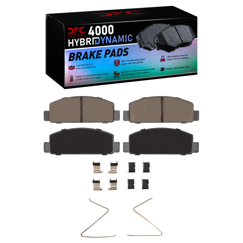 DFC 84-91 Mazda RX-7 Front 4000 HybriDynamic Brake Pads and Hardware Kit