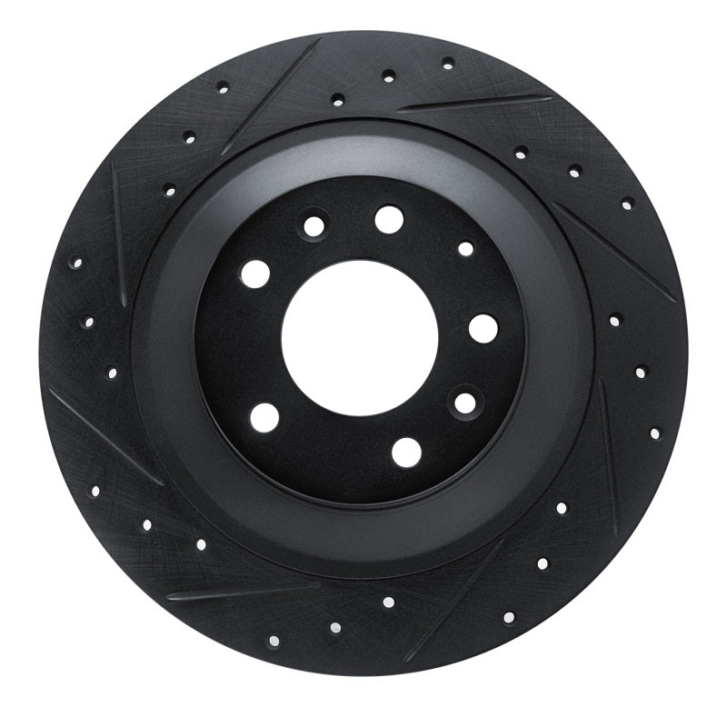 R1 Concepts R1 06-07 Mazda 6 Rear Left Drilled & Slotted Black Brake Rotor