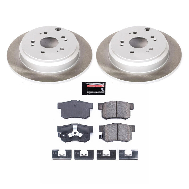 PowerStop Power Stop 05-16 Honda CR-V Rear Semi-Coated Rotor Kit
