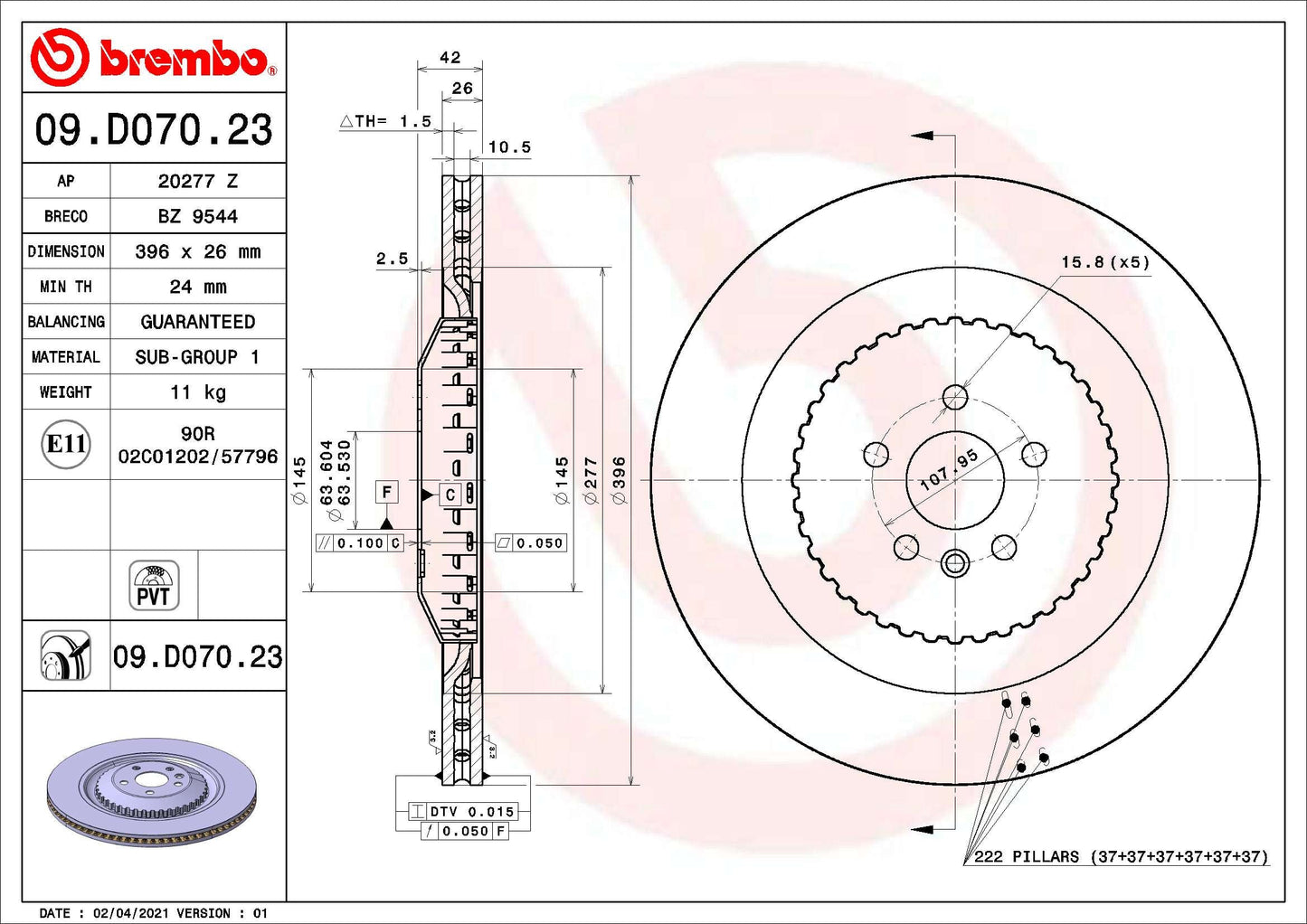 HERTH+BUSS JAKOPARTS J3282026 Disc Brake Caliper Repair Kit