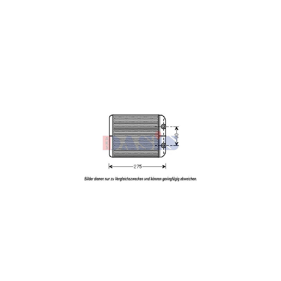 AKS Dasis 049001N Heater Matrix
