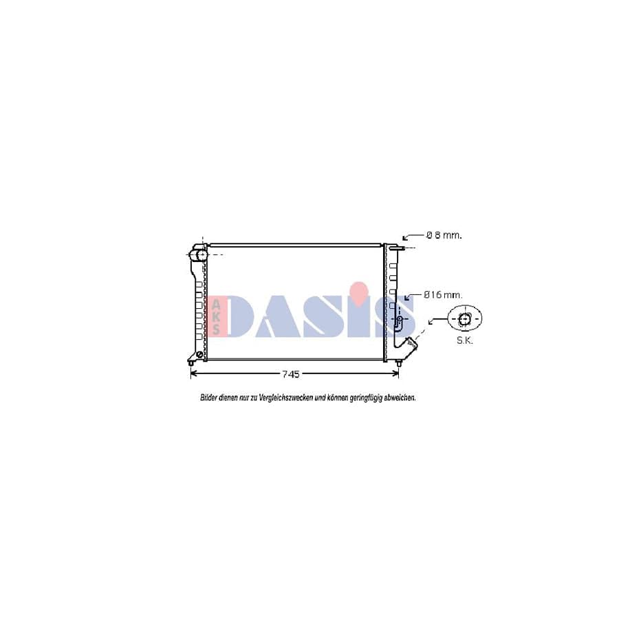 AKS Dasis 060031N Engine Radiator