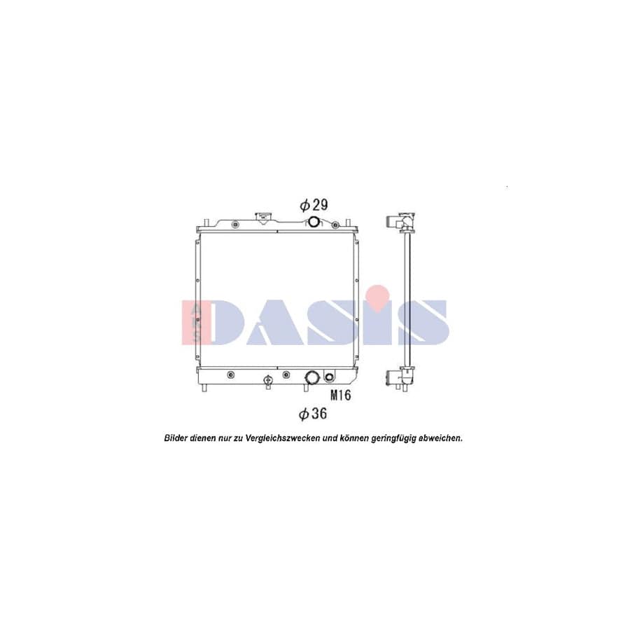 AKS Dasis 141300N Engine Radiator