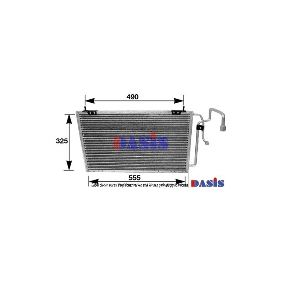 AKS Dasis 162210N Air Conditioning Condenser for Peugeot 405