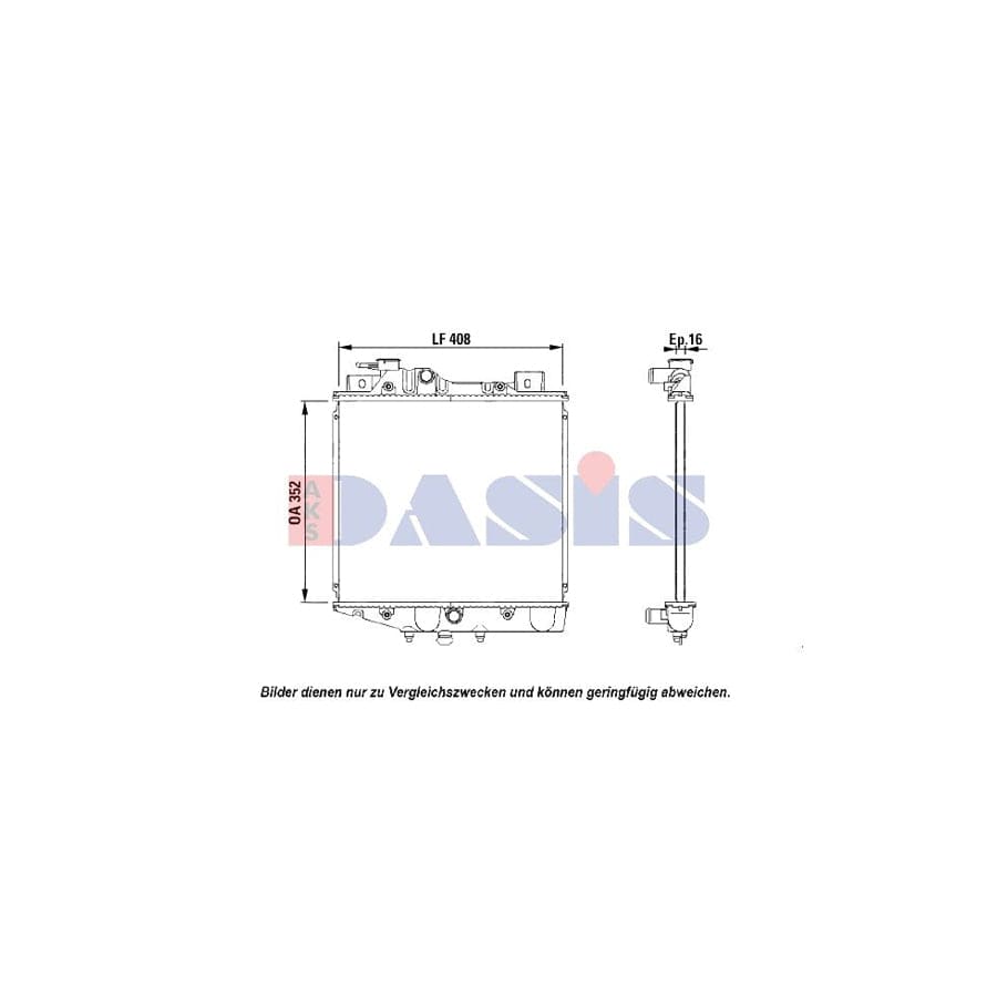 AKS Dasis 360009N Engine Radiator