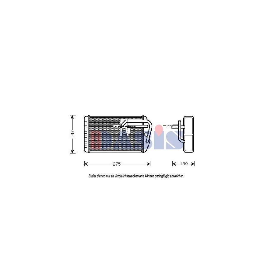 AKS Dasis 379110N Heater Matrix for Rover 600 (Rh)