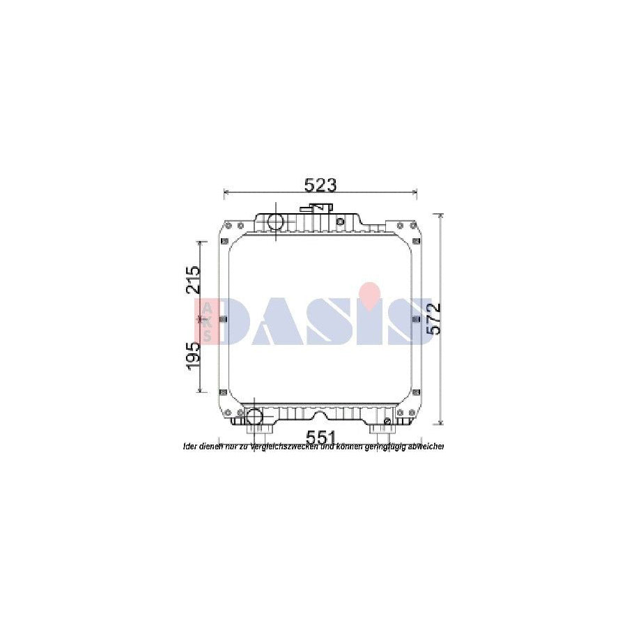 AKS Dasis 440271N Engine Radiator