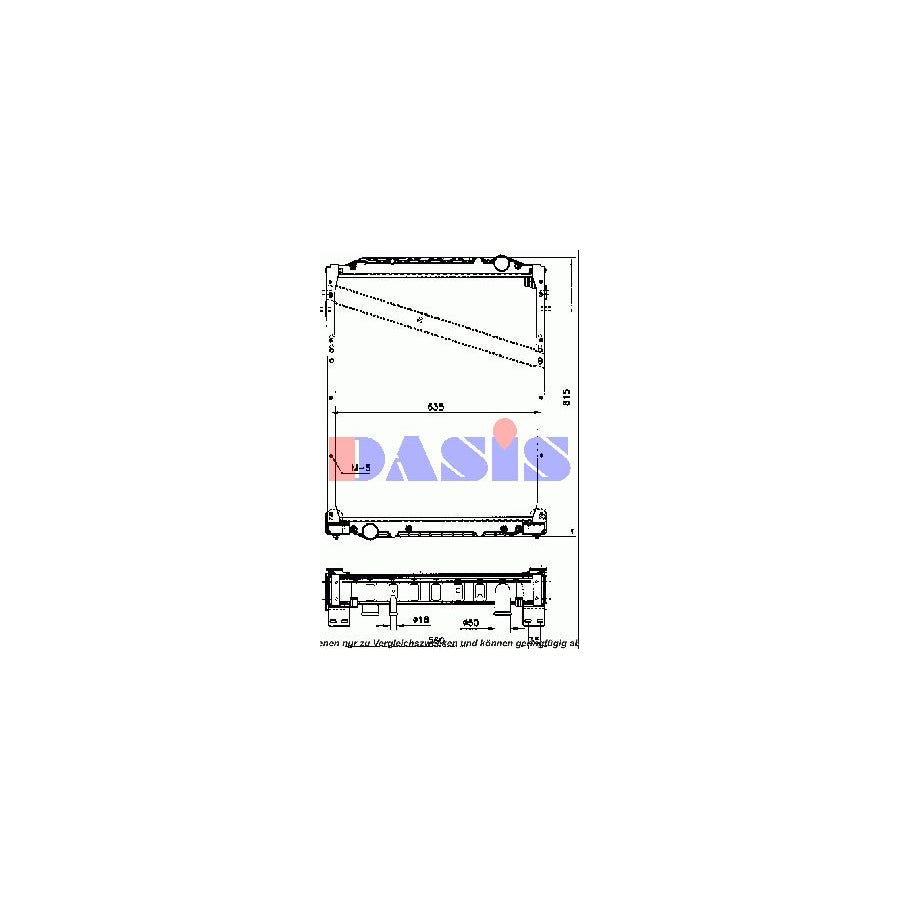 AKS Dasis 460350N Engine Radiator