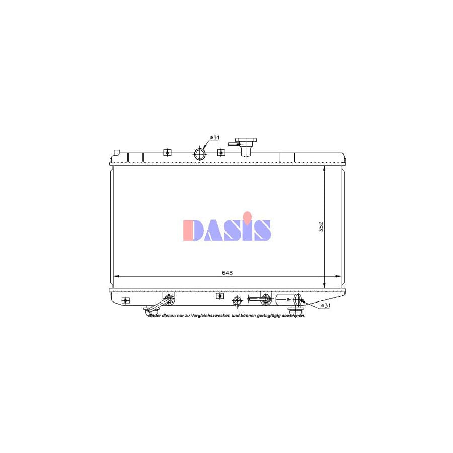 AKS Dasis 510002N Engine Radiator for KIA Rio