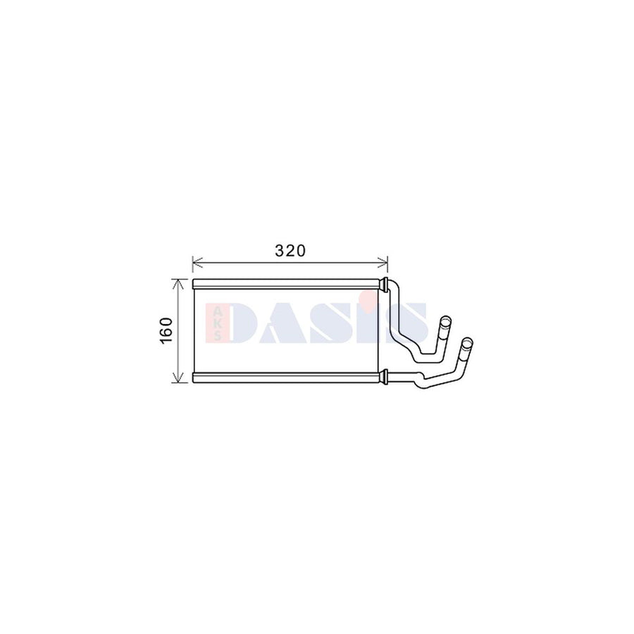AKS Dasis 519034N Heater Matrix for Cadillac Cts II Saloon (Gmx322)