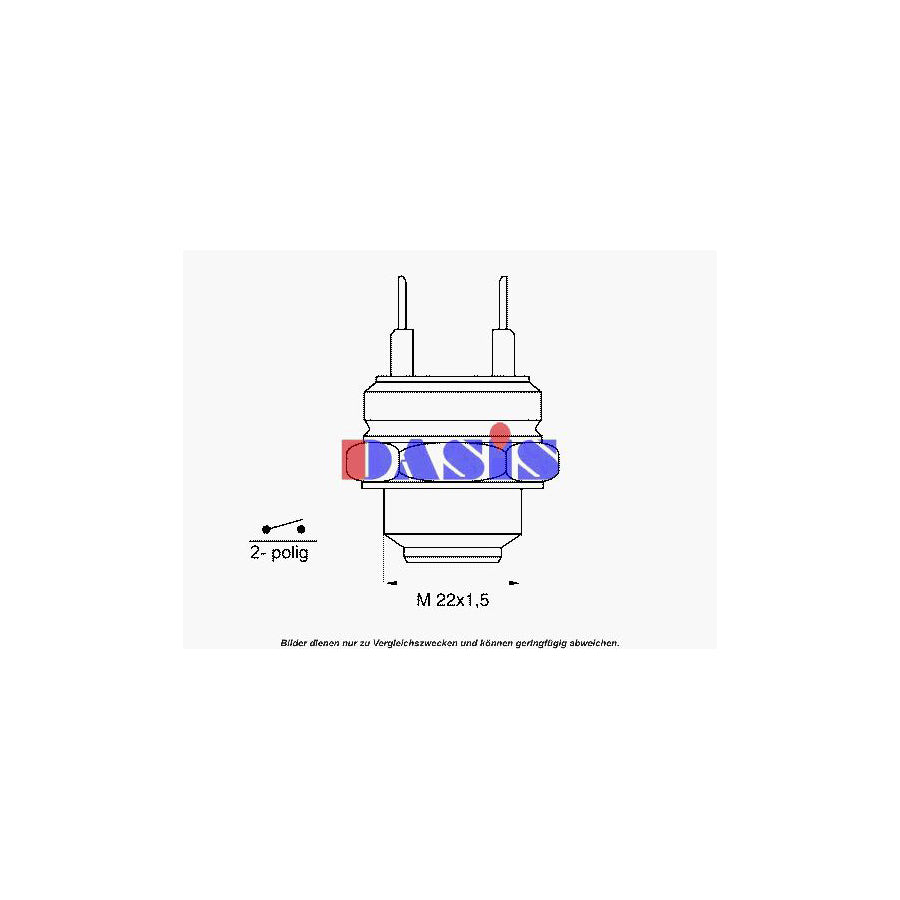 AKS Dasis 751595N Temperature Switch, Radiator Fan