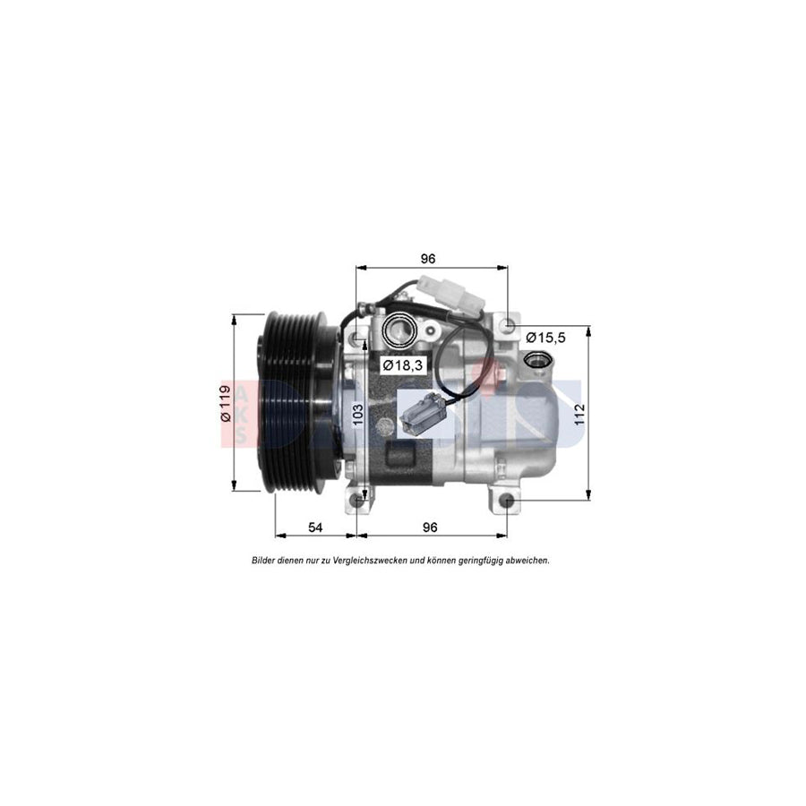AKS Dasis 852776N Compressor, Air Conditioning
