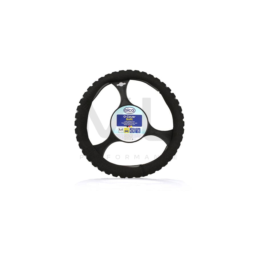 ALCA SOFT 596200 Steering wheel cover Grey, Ø: 37-39cm, PVC