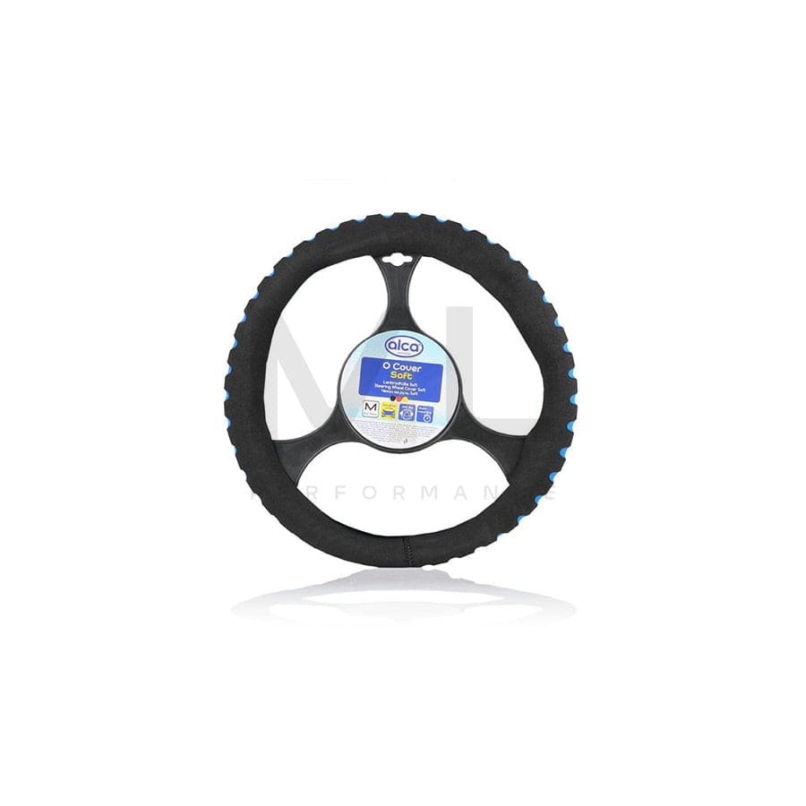 ALCA SOFT 596400 Steering wheel cover Blue, Ø: 37-39cm, PVC