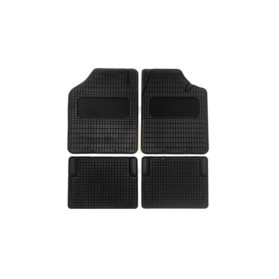 AMiO Tailored, RCM-02 01710 Floor mat set Elastomer, Front and Rear, Quantity: 4, Black