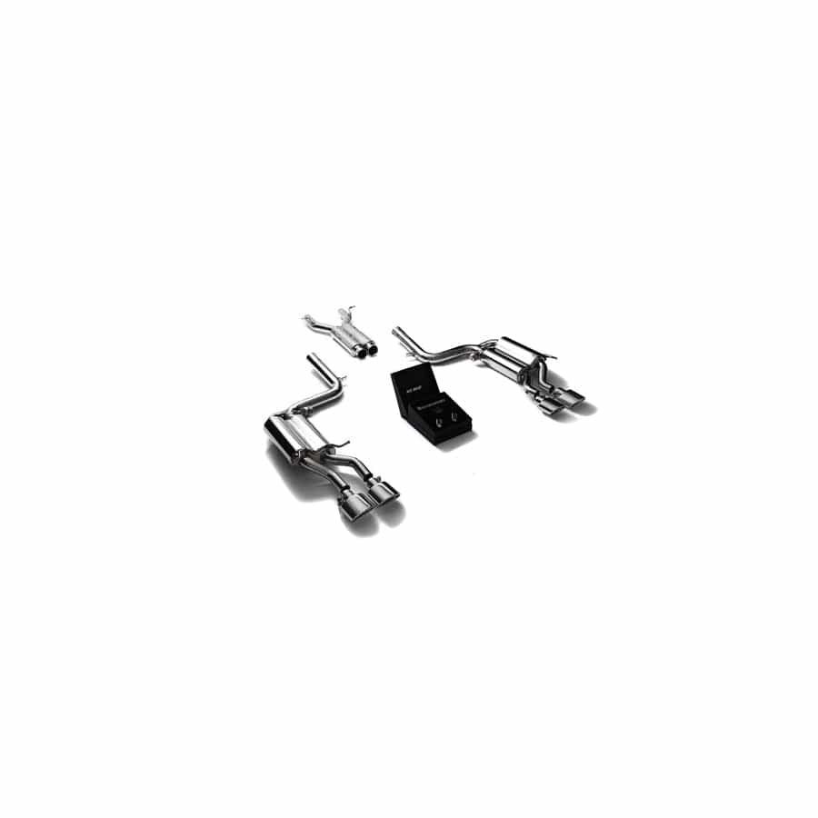 Armytrix MB046-QS19C Valvetronic Exhaust System Mercedes Benz C63 AMG W204 2008-2014 with Quad Chrome Oval